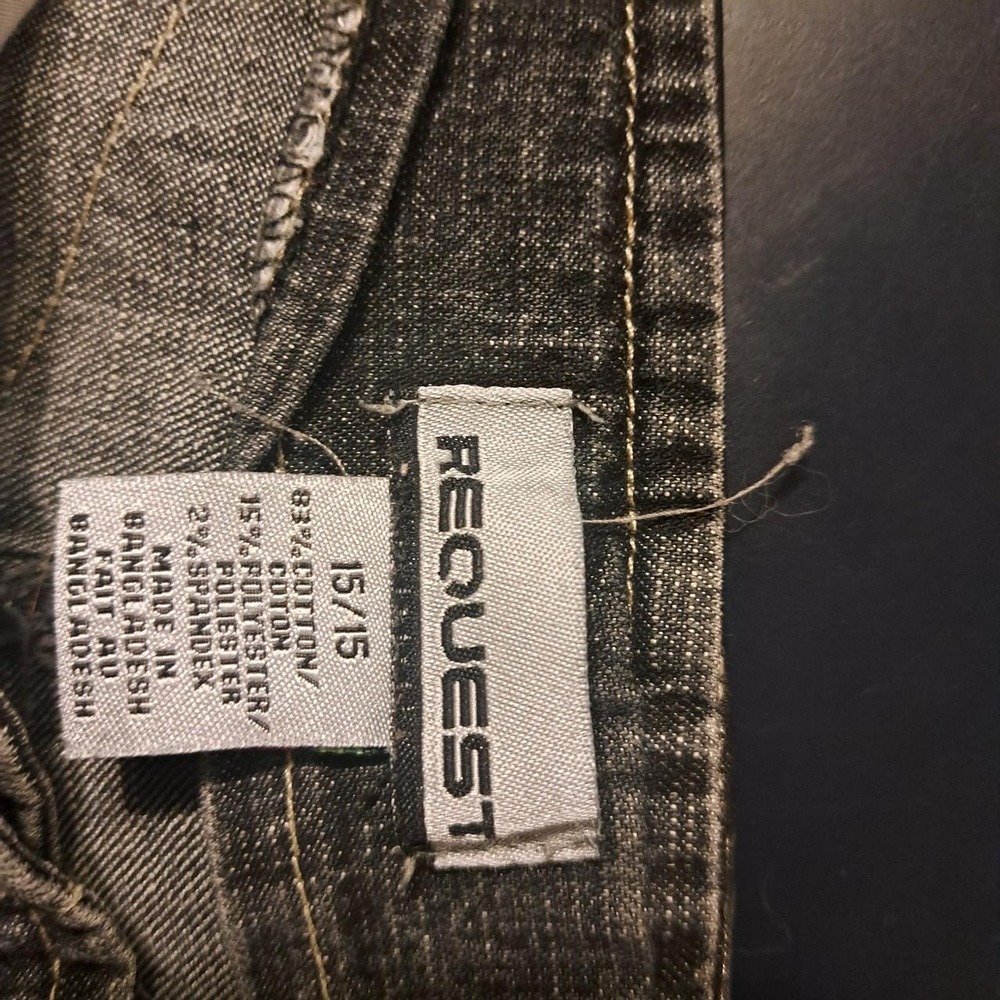 Request Men's Black and Brown Jeans - Picture 2 of 5